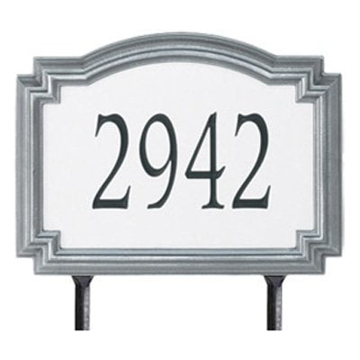 Whitehall Williamsburg Raised Plaque Address House Numbers Custom sign Lawn Yard 