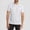 White, variant on Men's Cooling Running Shirts Anti Odor Moisture Wicking Breathable Workout Athletic Short Sleeve Lightweight Gym Tee Big and Tall Size XL-5XL White