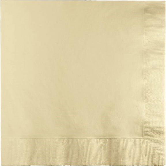 Touch of Color Lunch Napkins, 2-Ply, Ivory, 50 Ct