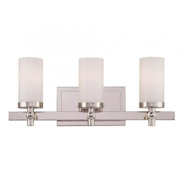 Savoy House Manhattan 3 Light Bath Bar in Polished Nickel