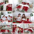 thumbnail image 5 of Christmas Snowman Comforter Set Queen Size, Classic Winter Christmas Tree Red Soft Bedding Set for Man Woman, 4 Pieces Duvet Cover Set with Fitted Sheet, 2 Pillowcases, 5 of 9