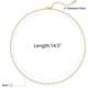 thumbnail image 2 of Gargantilla de perlas para mujer Euphrates chapada en oro de 14 quilates con cadena ajustable, 2 of 8