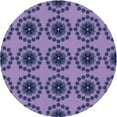 thumbnail image 1 of Ahgly Company Tapis Rond Lavable en Machine Intérieur Transitionnel Mimosa Violet, 7 Pieds Rond, 1 of 7