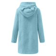 thumbnail image 6 of Sweatshirt Dress for Women Fuzzy Fleece Pullover Hoodie Casual Solid Soft Warm Winter Long Sleeve Pajamas Sleepwear, 6 of 9