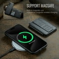 thumbnail image 5 of Case for iPhone 16, Detachable Magnetic Wallet Credit Card Cash Slot Case Support Wireless Charging Functional Kickstand Compatible with MagSafe Phone Cover For iPhone 16,Black, 5 of 12