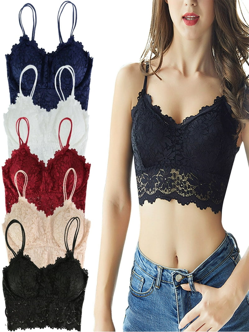 épine lace bare top & cardigan set Zenana Women's Crochet Sexy Floral Lace Bralette with Cross