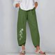 thumbnail image 1 of Ichuanyi Liquidación Fashion Women's High Wisting Tube Relect Tube Bemimia de algodón Versátiles Pantalones casuales versátiles ICHUANYI WER2023082211715, 1 of 5