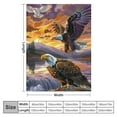 thumbnail image 4 of WYYP  Eagle Blanket for Bed Flying Eagle Fleece Throw Blanket for Women, Men Super Soft Plush Eagle Blanket Throw Eagle Throw  Blanket - Blanket White, 4 of 6