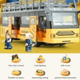 thumbnail image 4 of 1:30 Scale PP Remote Control School Bus Toy with LED Lights & Music, 4-Way Steering, Openable Doors, 32M Control Range, Brushed Motor, Includes Remote & Screwdriver (Batteries Not Included) -, 4 of 6