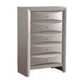 thumbnail image 2 of Marilla Silver Champagne 5-Drawer Chest of Drawers (32 in. L X 17 in. W X 48 in. H), 2 of 5