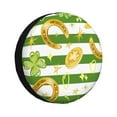 thumbnail image 1 of Fotbe Watercolor St Patrick Day Funda de Llanta de Repuesto con Estampado, Engrosada, Ajuste Universal para Jeep, Remolque, RV, SUV, Camión-15 inch, 1 of 6