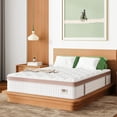 thumbnail image 3 of Queen Size 12 Inch Thickness Firm Hybrid Mattress, Gel Memory Foam & Pocket Springs – Pressure Relief, Motion Isolation, Ergonomic Modern Bed Mattress, 3 of 8
