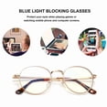 thumbnail image 4 of 3 Pack Reading Glasses for Men Women,Blue Light Blocking Glasses, Spring Hinge,Metal,Round,Anti Eyestrain,Gold, +3.50, 4 of 8