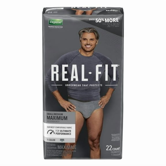 Depend Real-Fit Maximum S/M Underwear 22 Each