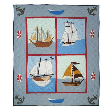 Patch Magic Ships Ahoy Cotton Throw