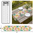 thumbnail image 3 of Colorful Palm Leaves Table Runner Linen Burlap Table Runner 120 Inches Long Tropical Botanical Summer Dresser Scarves for Kitchen Island Coffee Dining Room Party Wedding Holiday Decor 13"x120", 3 of 8