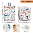 thumbnail image 3 of Ryvnso 2 Pack Qtip Holder Organizer Floral Birds Leaves Bathroom Cotton Swabs Cans Storage Canister, 3 of 7