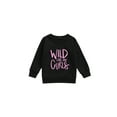 thumbnail image 2 of Kids Toddler Baby Girl Clothes 1Y 2Y 3Y 4Y 5Y 6Y Wlid Like My Curls Letter Printed Pullover Sweatshirt Fall Winter Sweater Tops, 2 of 9