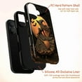 thumbnail image 5 of Enchanted Halloween Witch iPhone Case, Vintage Gothic Witch with Broom and Bats Under Full Moon, Spooky Fall Aesthetic, Compatible with iPhone 16 15 14 13 12 11 Pro Max, 5 of 6