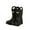 Black, variant on RUTAYY Children Girls Rain Boots Lightweight Non- Comfortable Rain Shoes For Seasonal Outdoor Activities Anti- Rain Boots, Navy, 11-12 Years