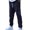Navy, variant on Men's Casual Pants Mens Corduroy Cargo Sweatpants Long Solid Elastic Waist Casual Pants Hop Streetwear Pant Black XL