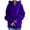 Purple, variant on JINMGG Womens Coats and Jackets ,Women's Solid Color Hoodie Zipper Long Sleeve Sweatshirts Long Coat Tops with Pockets