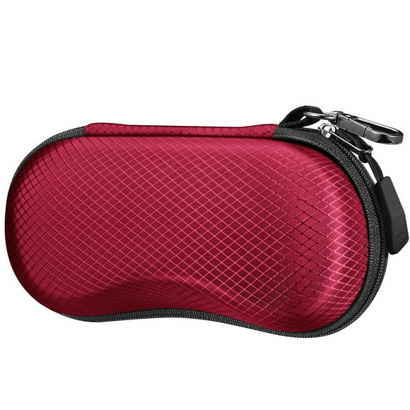 Funda para gafas de sol Fintie Hard EVA Shell a prueba de golpes, roja
