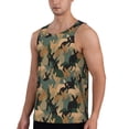 thumbnail image 2 of Gaeub Camouflage Rabbit Men's Athletic Tank Top, Workout Sleeveless Shirts, Running Tank Tops for Gym, Running, Training - 4X-Large, 2 of 9