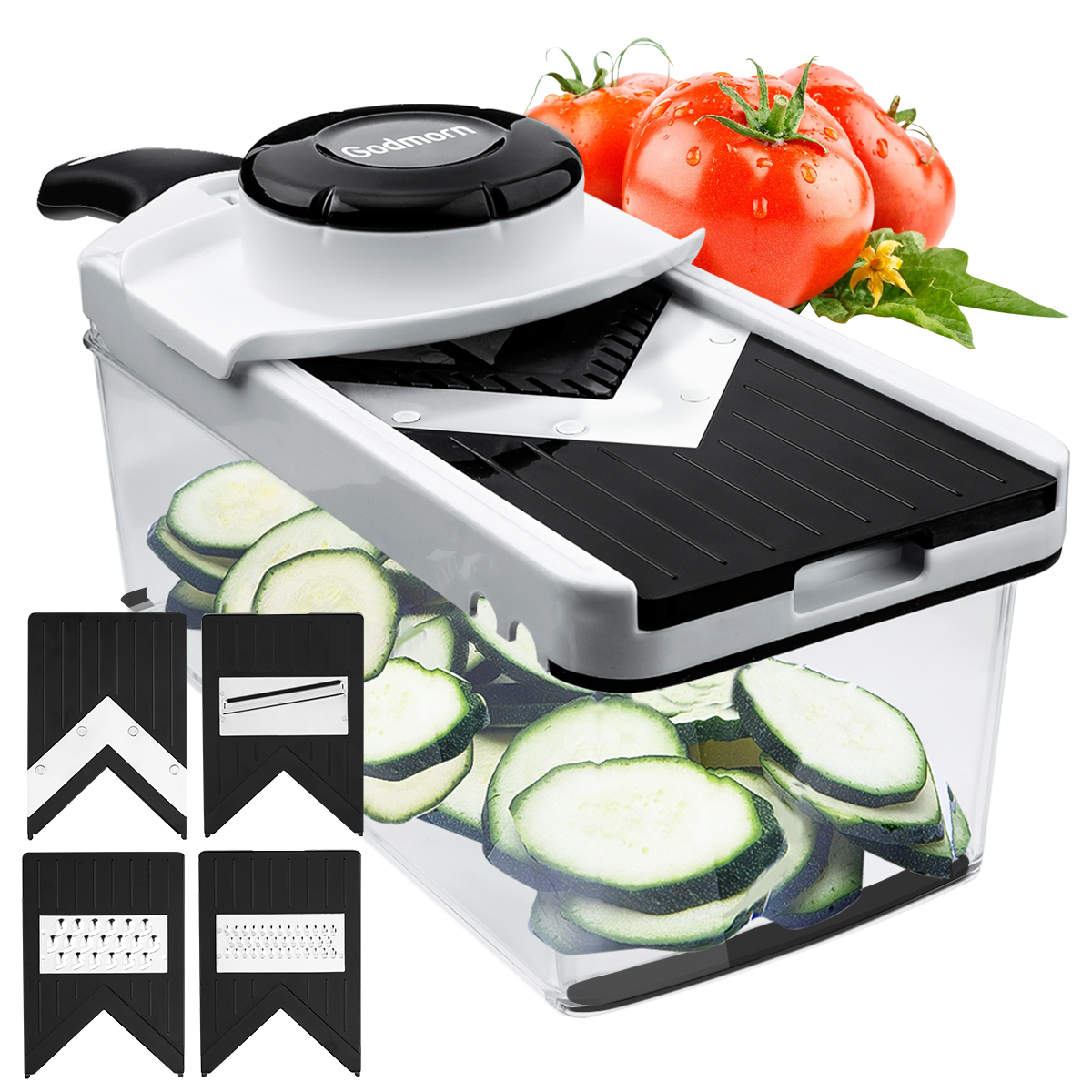 Vegetable Slicer Mandoline Slicer, 5 in 1 Vegetable Dicer Food Chopper