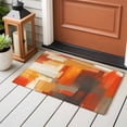 thumbnail image 5 of Rectangle Area Rug 2x3ft,Orange Gradient Graffiti Art Washable Carpet Non-Slip Runner Accent Rugs Indoor Floor Mat for Bedroom Living Room Decor,Abstract Geometric Seamless, 5 of 9