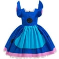 thumbnail image 4 of Hawaiian Space Alien Dog Costume with Accessories for Girls Halloween Tulle Dress, 4-5Y, 4 of 8