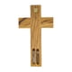 thumbnail image 3 of Cruz Madera Para Colgar Tierra y Agua Tierra Santa Certificado cafe, 3 of 4