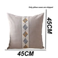 thumbnail image 2 of Almohada de tiro simple moderna de lino de estilo étnico con bordado geométrico, 2 of 6