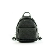Michael Kors Erin Small Black Signature Leather Convertible Shoulder Backpack