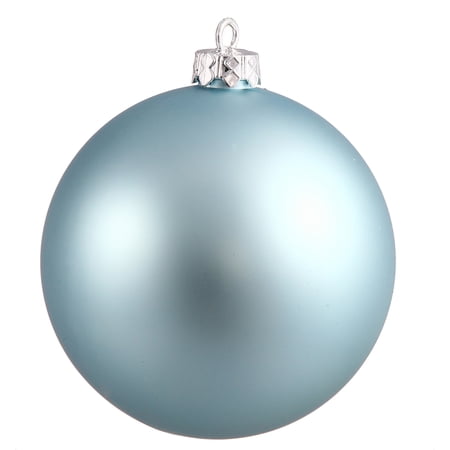 Vickerman 2.75 Christmas Ornament Ball Baby Blue Matte Finish Shatterproof Plastic UV Resistant Holiday Christmas Tree Decoration 12 Pack