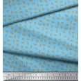 thumbnail image 2 of Soimoi Cotton Voile Fabric French Horn Musical Instrument Printed Fabric 1 Yard 42 Inch Wide, 2 of 3