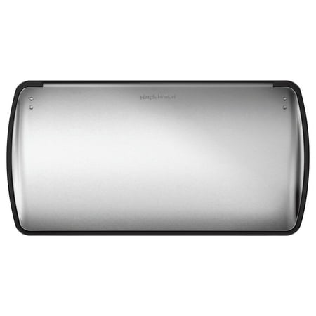 simplehuman - 46 Liter Dual Compartment Rectangular Step Can - Stainless-Steel