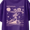 thumbnail image 3 of Disney Moana Ride Wave Pink Silhouette Youth T Shirt (Purple, XS-XL), 3 of 4
