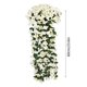 thumbnail image 3 of Guirnalda colgante de flores artificiales de violeta con orquídeas de seda, ramo decorativo reutilizable para bodas, hogar, jardín y decoración de eventos., 3 of 6