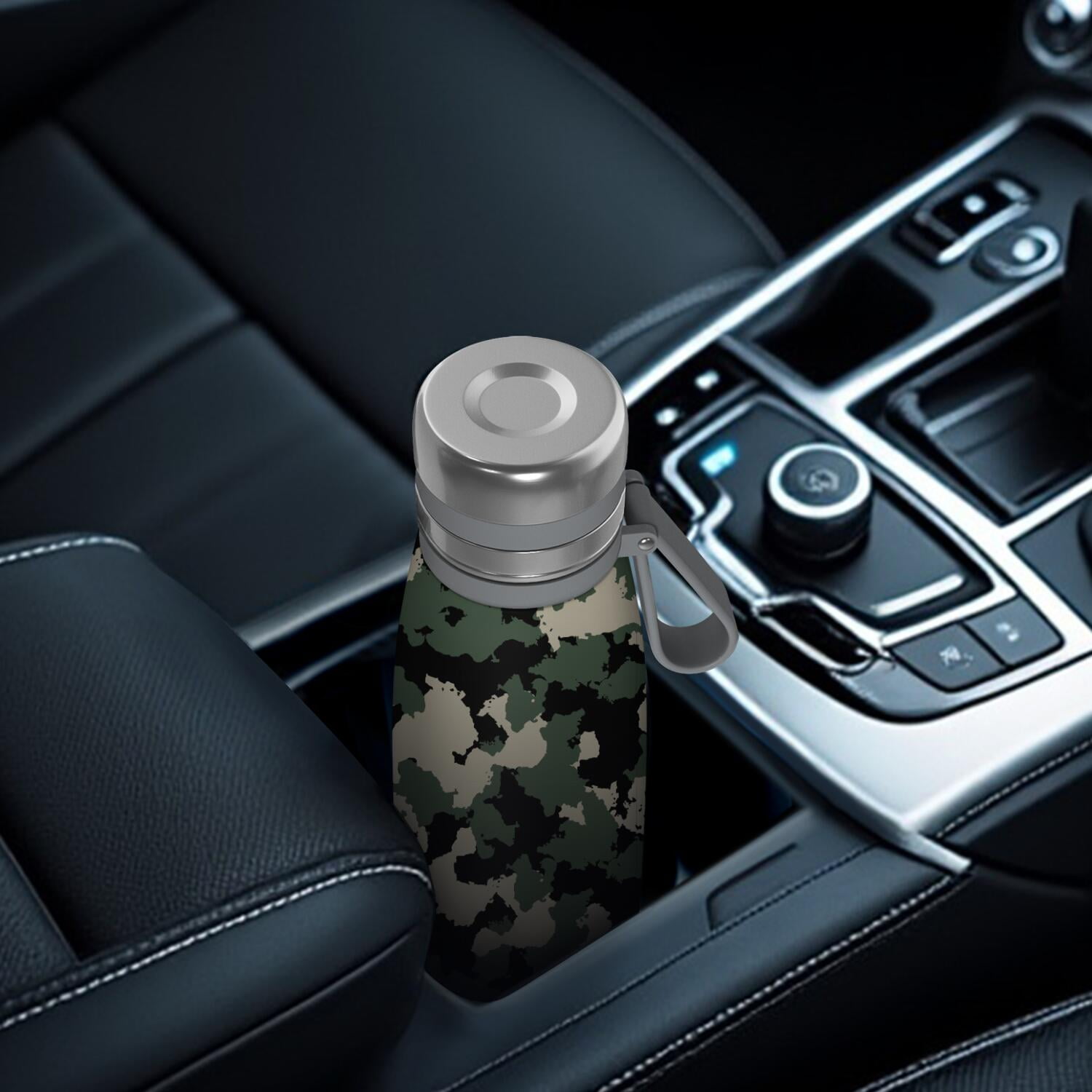 29oz Insulated Water Bottle with Tea Infuser, Stainless Steel Travel Mug, Camouflage Print