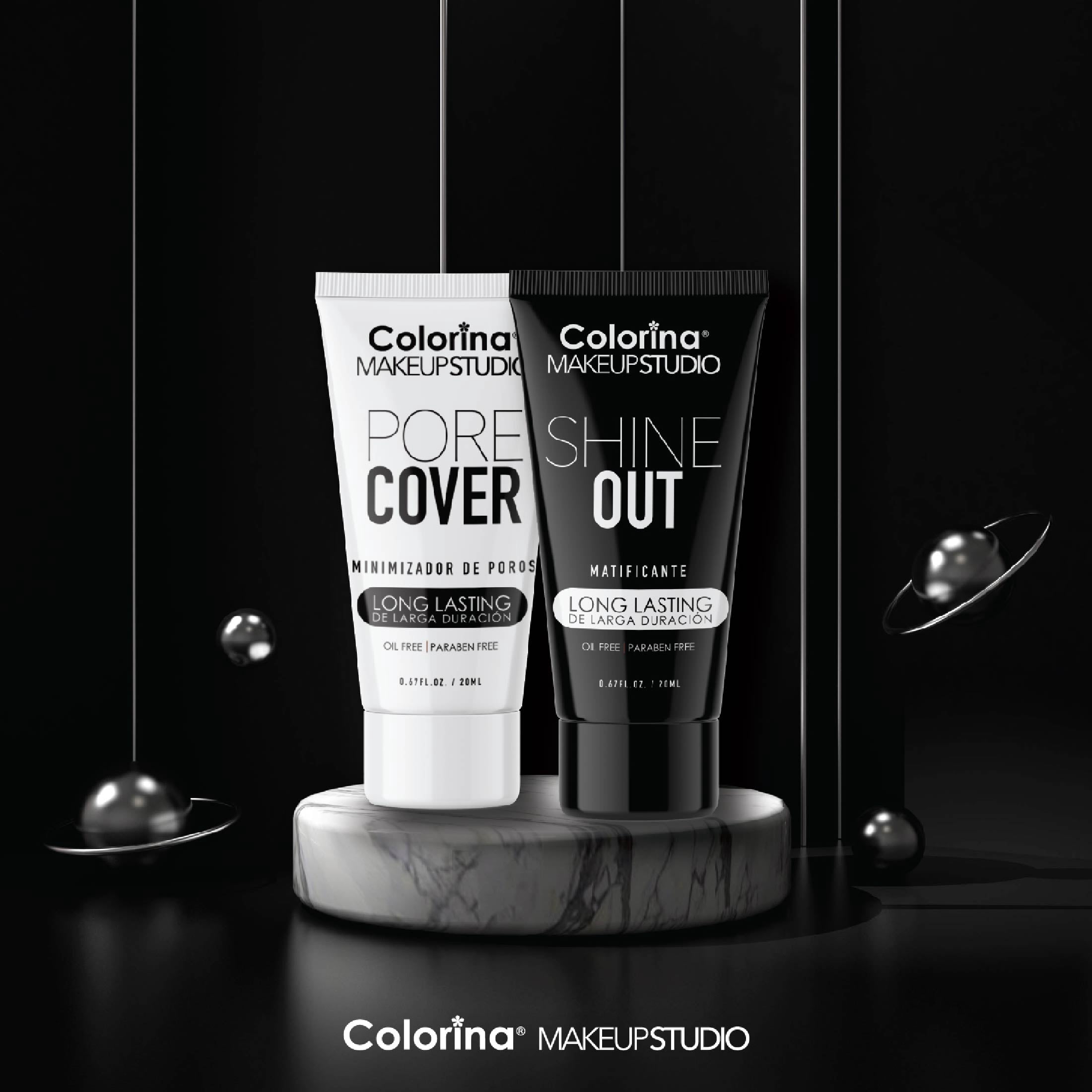 Colorina Makeup Studio Long Lasting Oil Free Paraben Free Shine Out Primer 1.02 oz