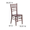 thumbnail image 5 of Flash Furniture HERCULES Series Mahogany Wood Chiavari Chair, 5 of 11