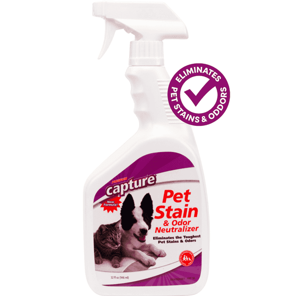 Capture Pet Stain & Odor Neutralizer for Cats and Dogs, 32 oz Spray