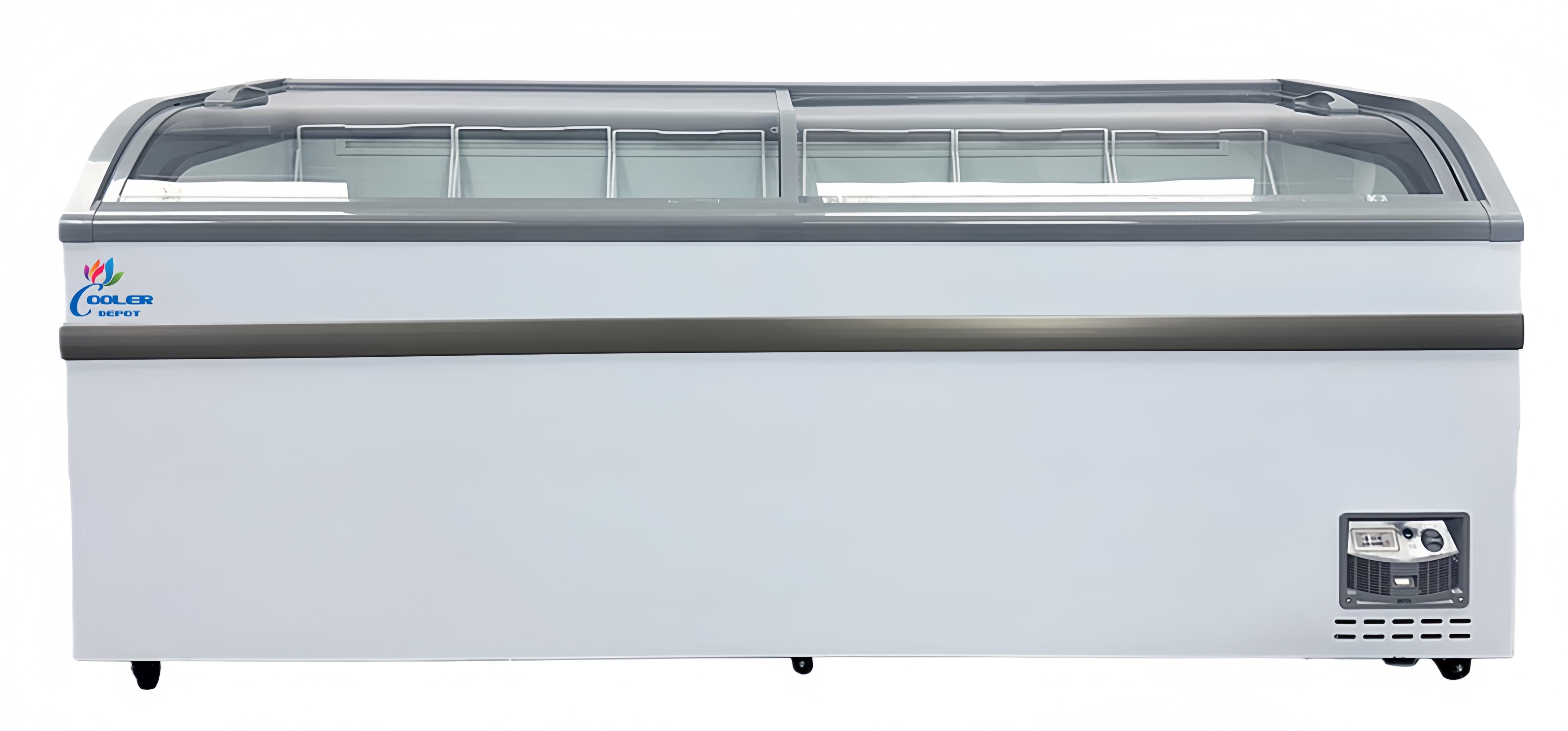 Cooler Depot 80 inch 16.8 cu.ft, Commercial Market Grocery Island Chest Freezer, NSF Certified.