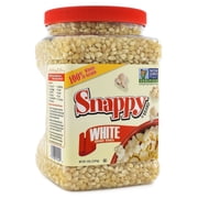Snappy White Popcorn Kernels, 4 lb Resealable Jar, Non-GMO, for Machine or Stove