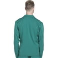 thumbnail image 5 of Dickies Dynamix Medical Scrubs Warm Up Jacket for Men Zip Front DK310, XL, Hunter Green, 5 of 8