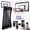 Black, variant on Neon Dunk Hamper, Basketball Hoop Laundry Over the Door Hanging Clothes Hamper with Zipper Bottom