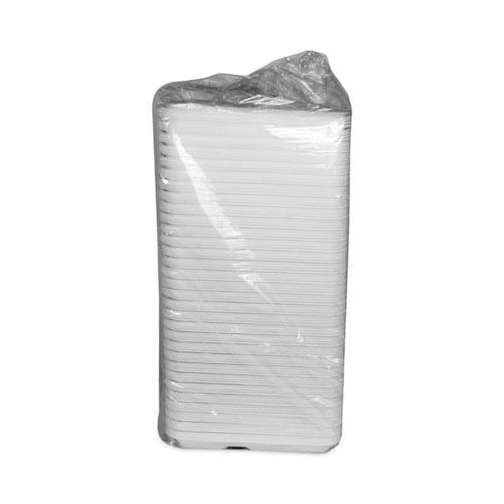 Pactiv Lightweight Foam School Trays White 5-Compartment 8 1/4 x 10 1/2 500/Carton YTH10500SGBX