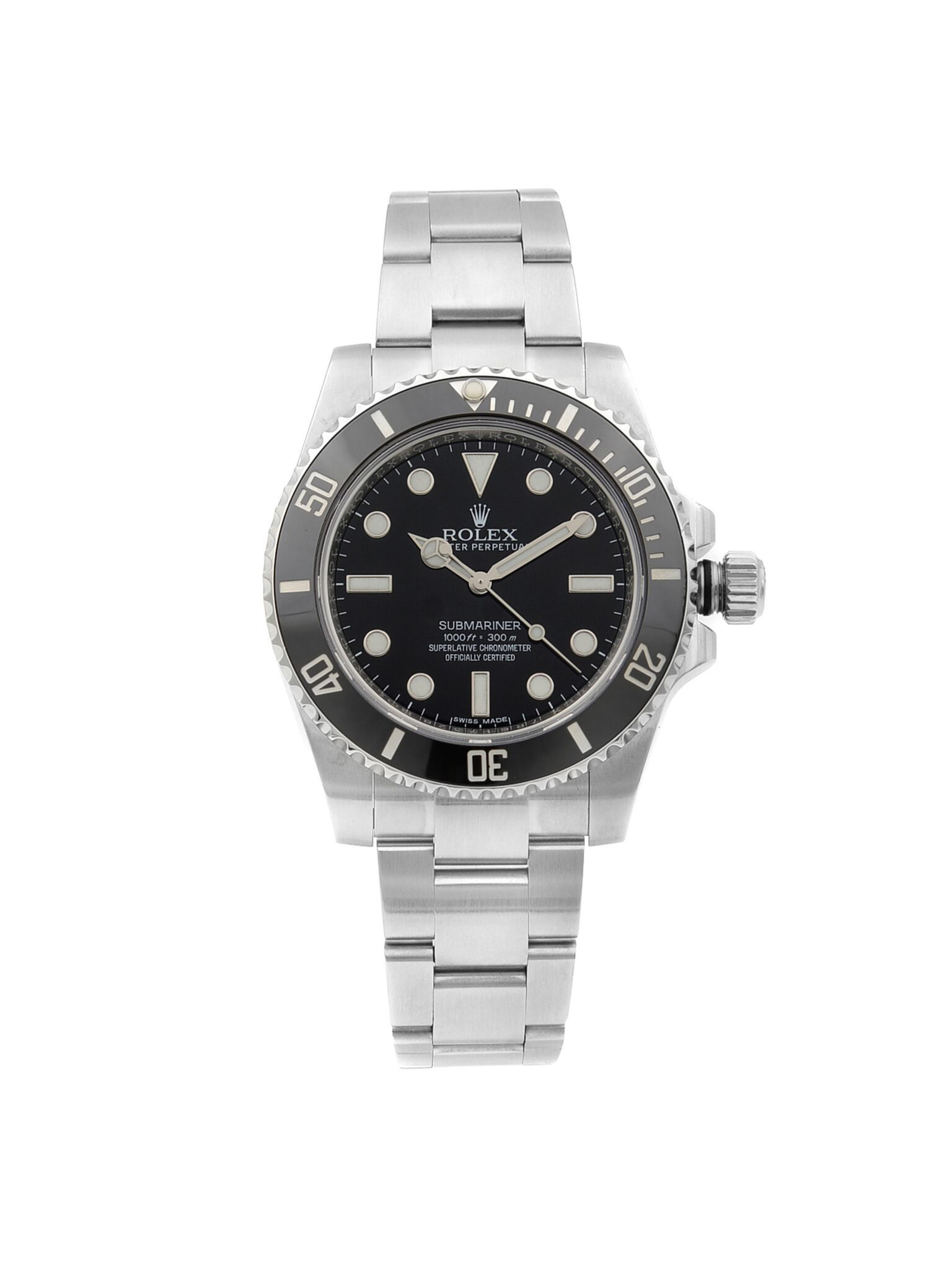 Nogen som helst Shipwreck visdom Rolex Submariner No Date Steel Ceramic Black Dial Automatic Mens Watch  114060 - Walmart.com
