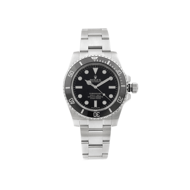 Submariner No Steel Ceramic Black Dial Automatic Mens Watch 114060 - Walmart.com